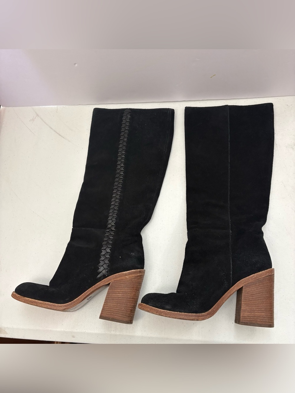 UGG Maeva Suede Boots black high womens 6.5